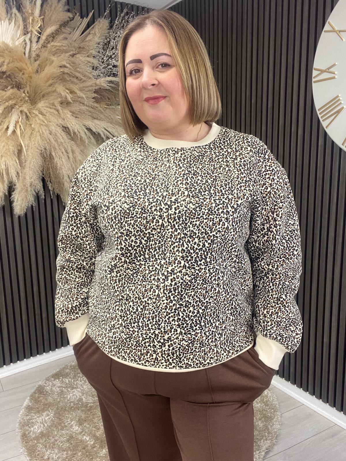 COLETTE JUMPER - LEOPARD PRINT