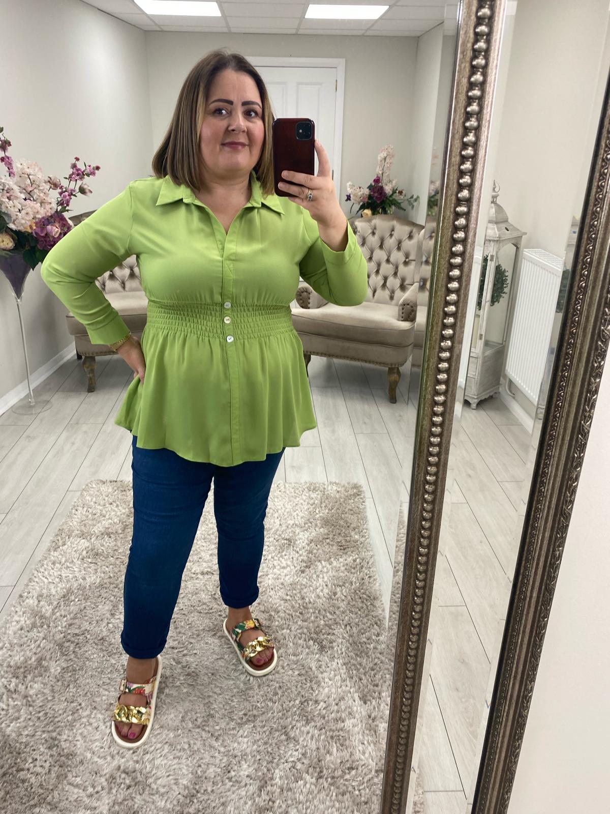 SHAKIRA BLOUSE - LIME