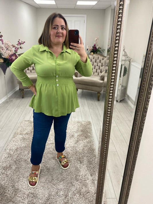 SHAKIRA BLOUSE - LIME