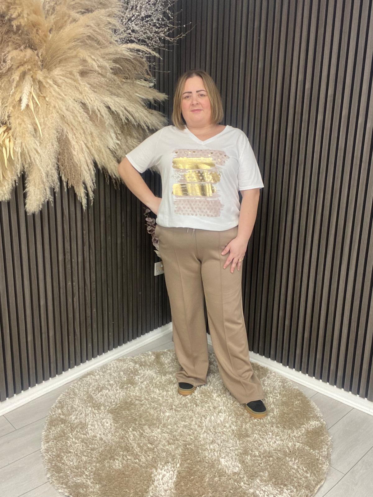 DIANE TROUSERS - TAUPE