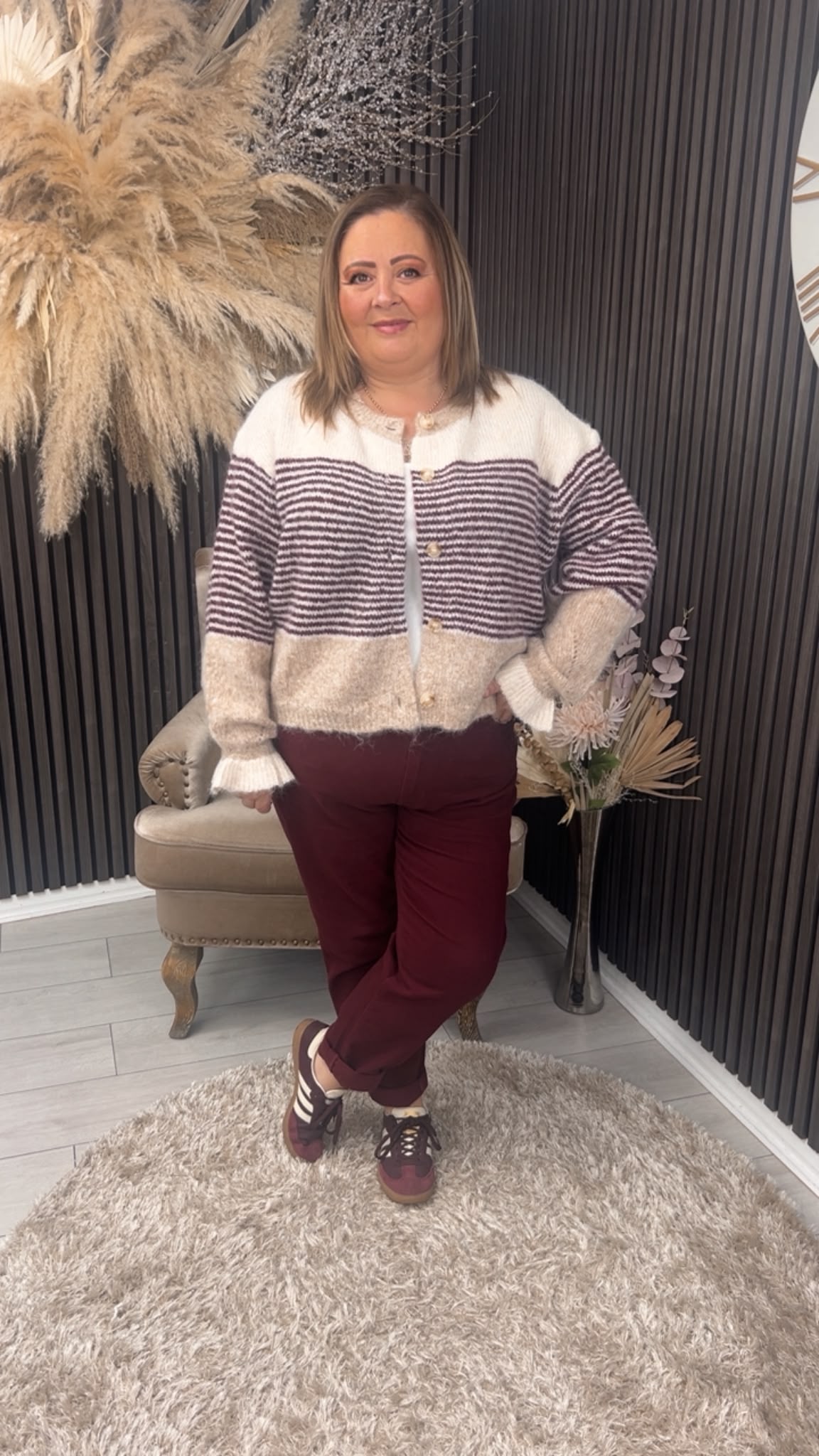 JESSA JEANS - BURGUNDY