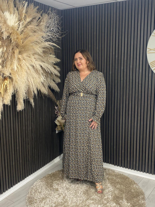CLODAGH DRESS - BROWN