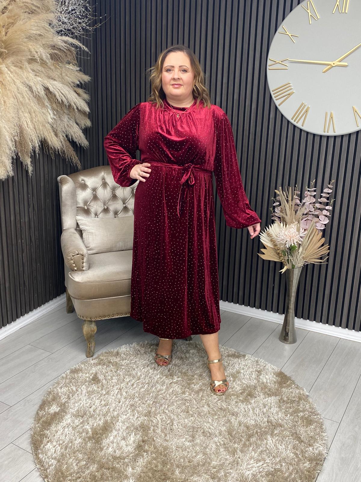 SKYE DRESS - BORDEAUX