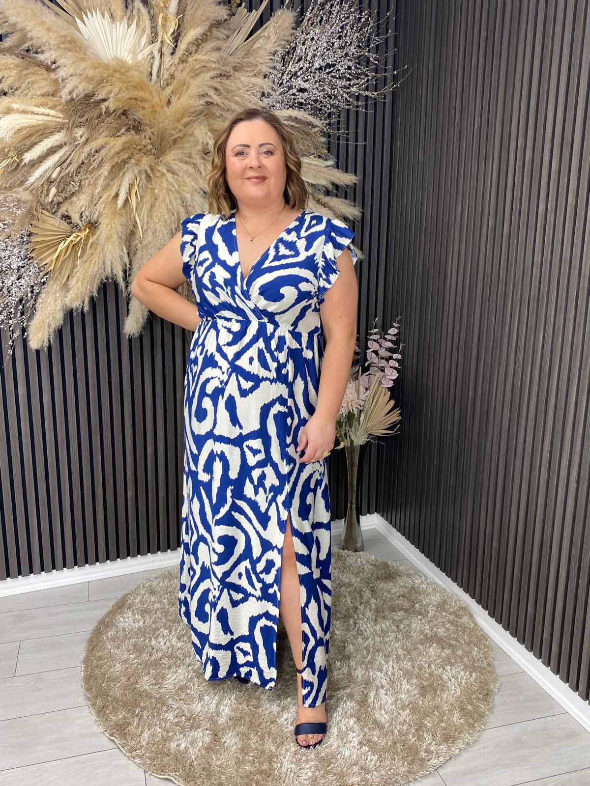 ALIESHA DRESS - NAVY
