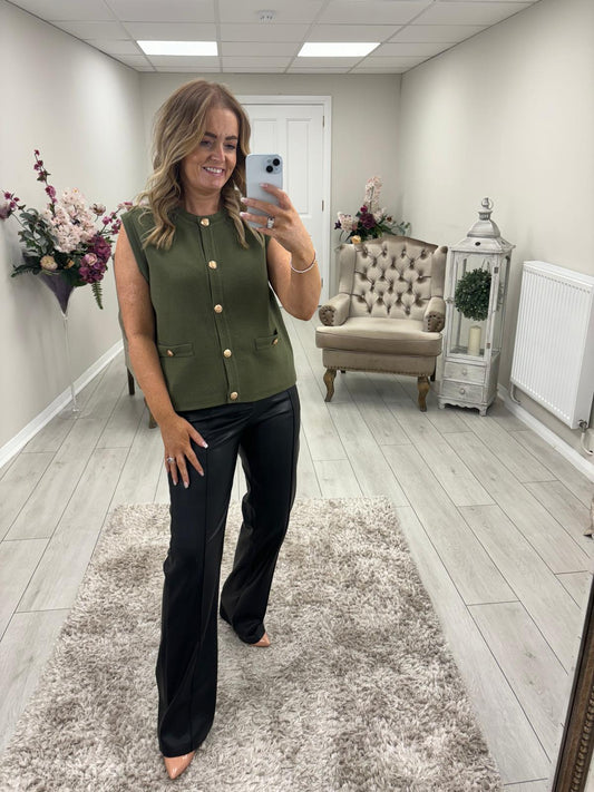 ARIANA VEST - KHAKI