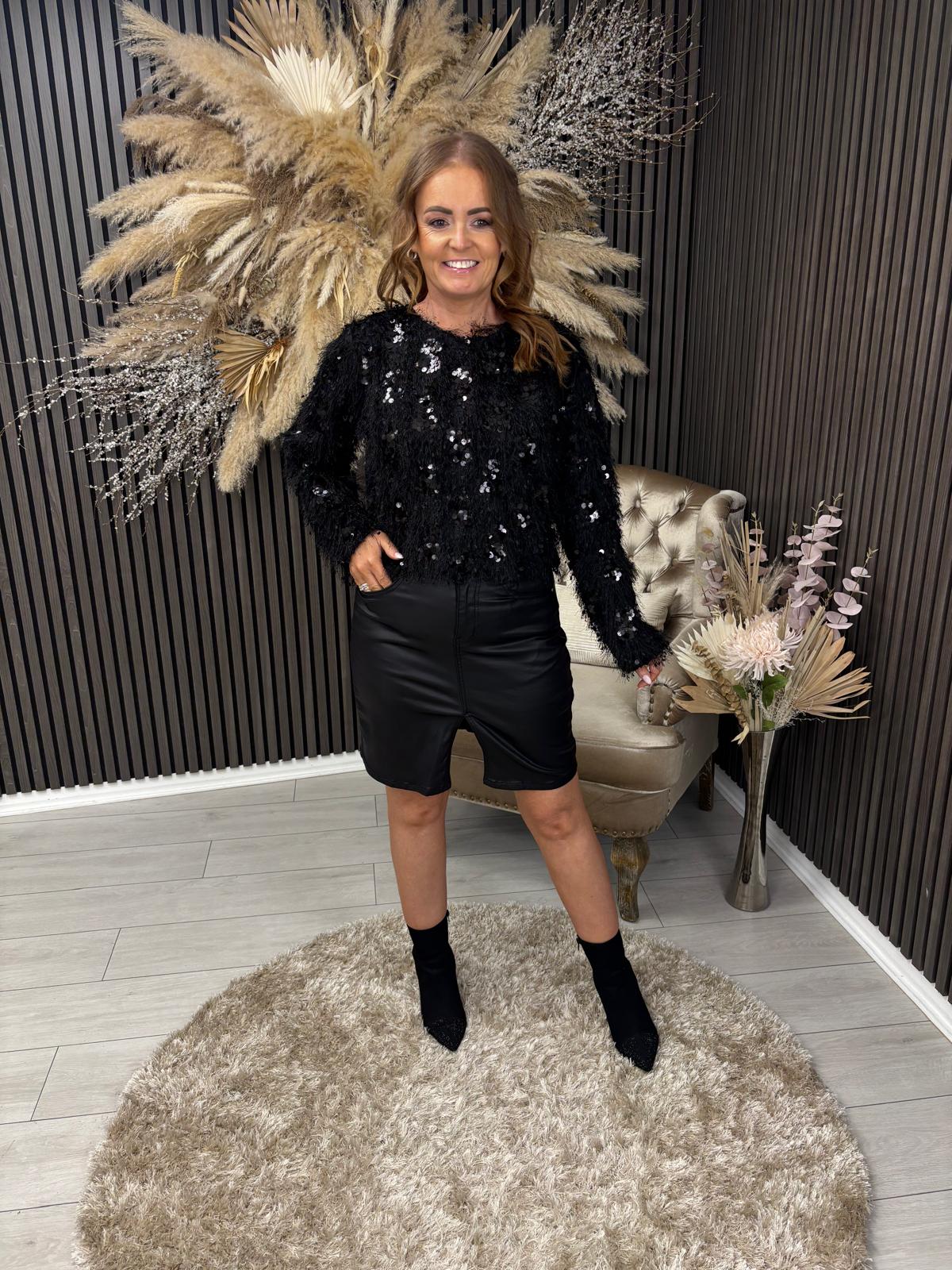 PENELOPE TOP - BLACK