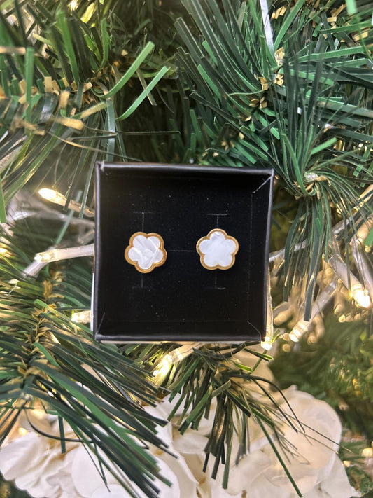 KATIE EARRINGS - GOLD/CREAM