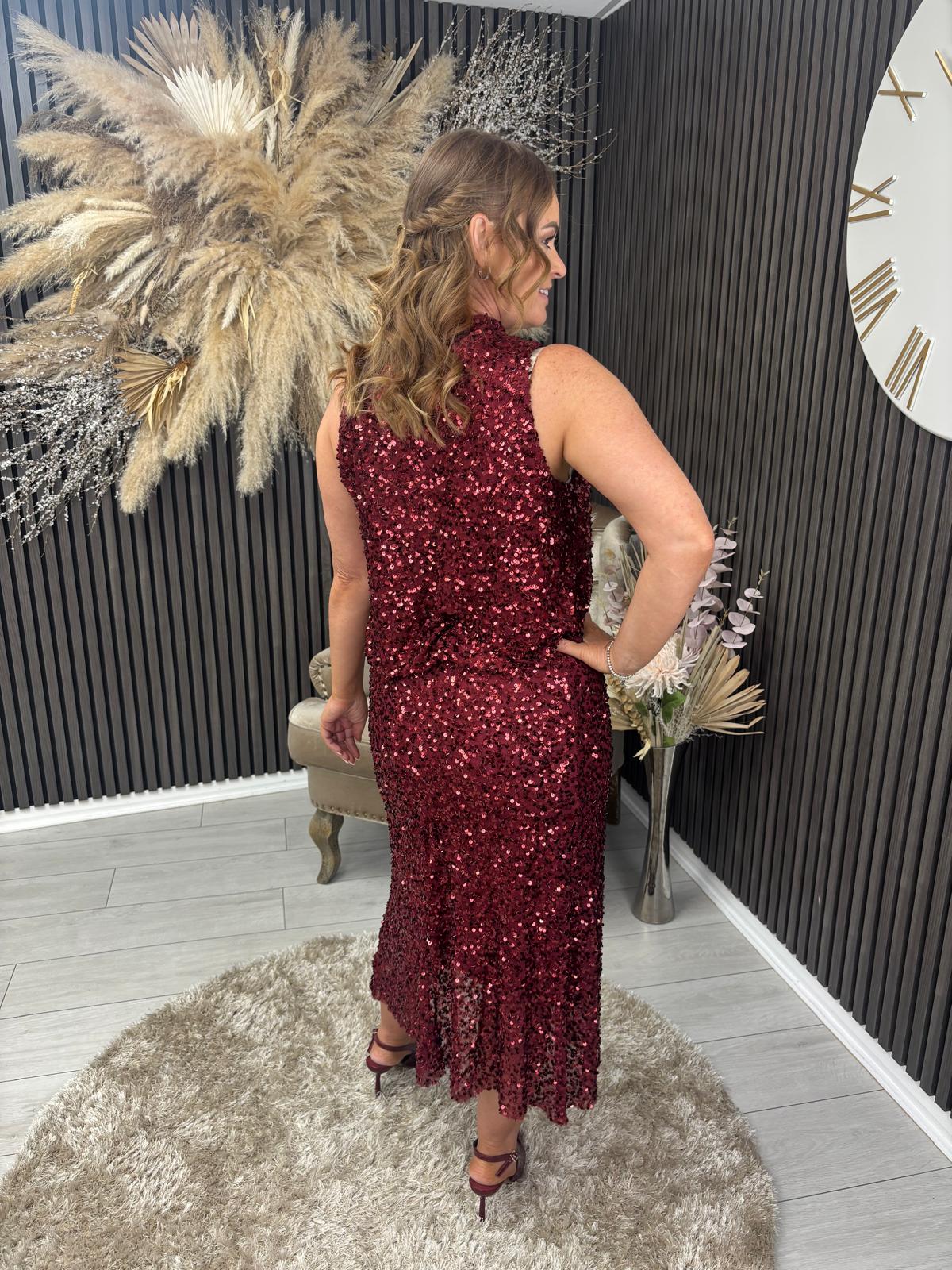 EVE SKIRT - BORDEAUX