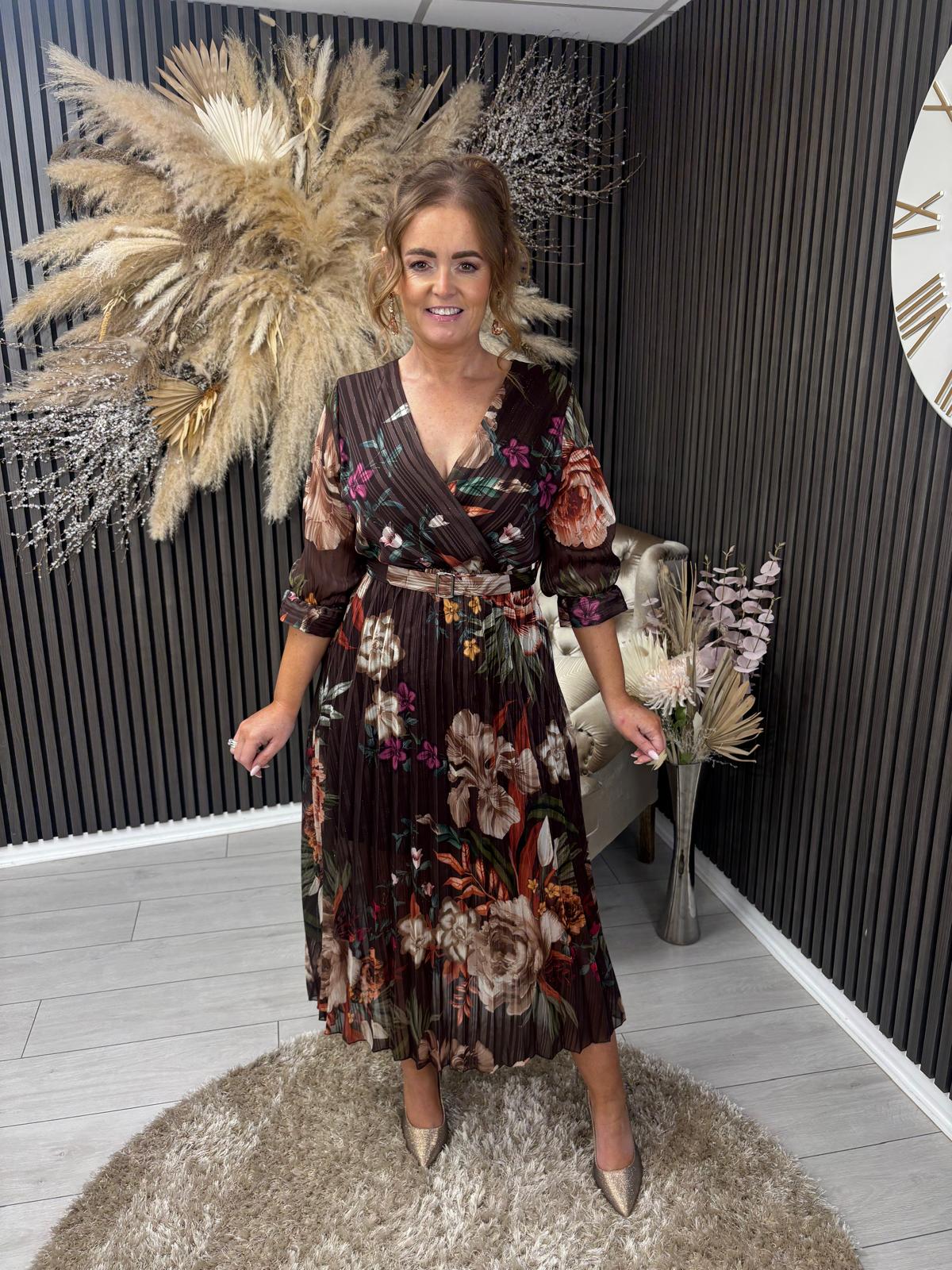 MARISSA DRESS - BROWN