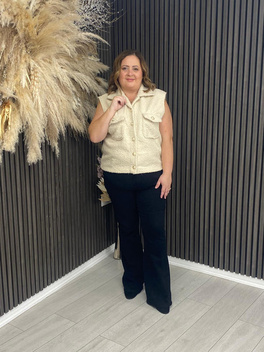 ANITA GILET - CREAM