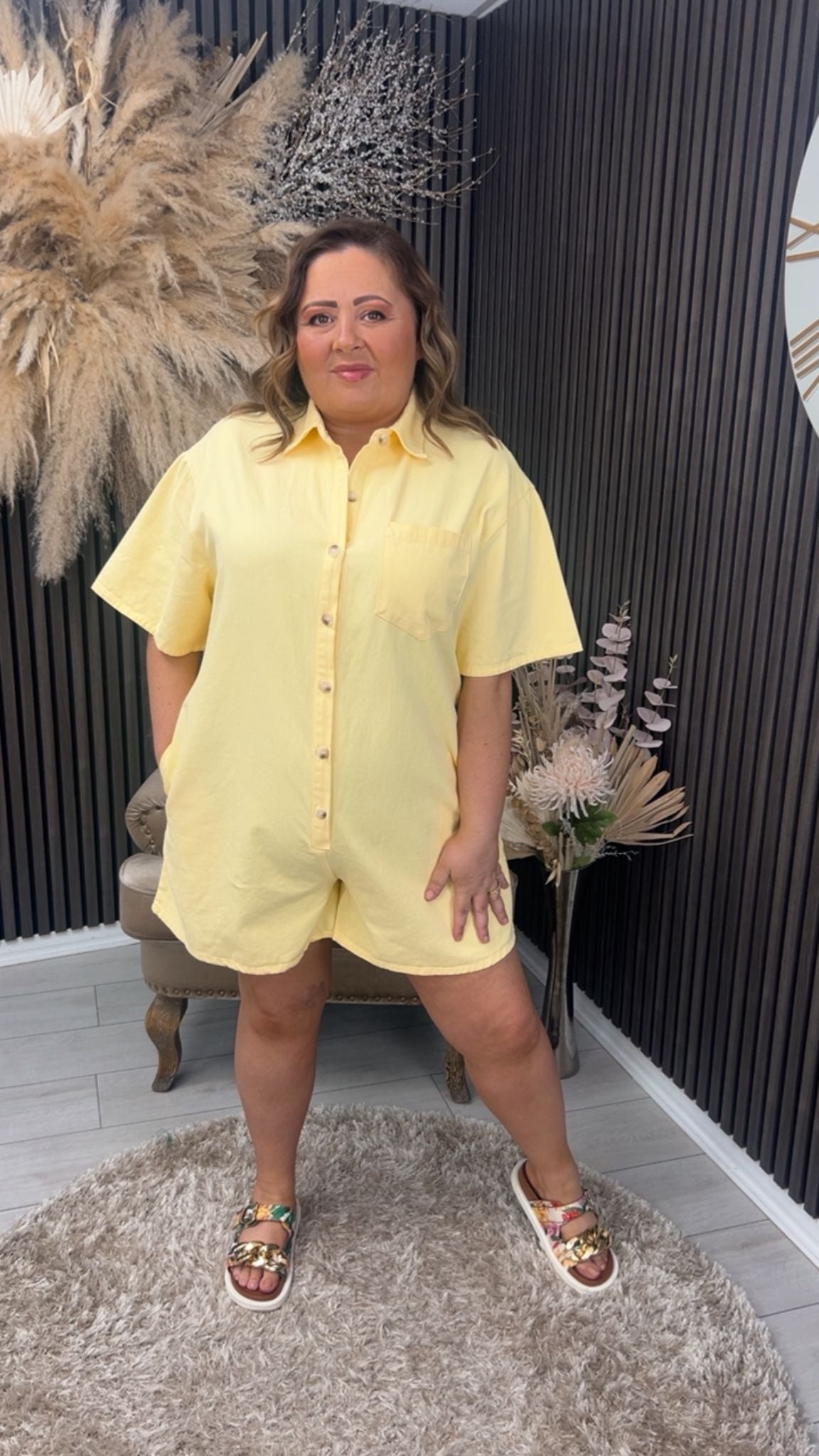 ELLIE PLAYSUIT - YELLOW