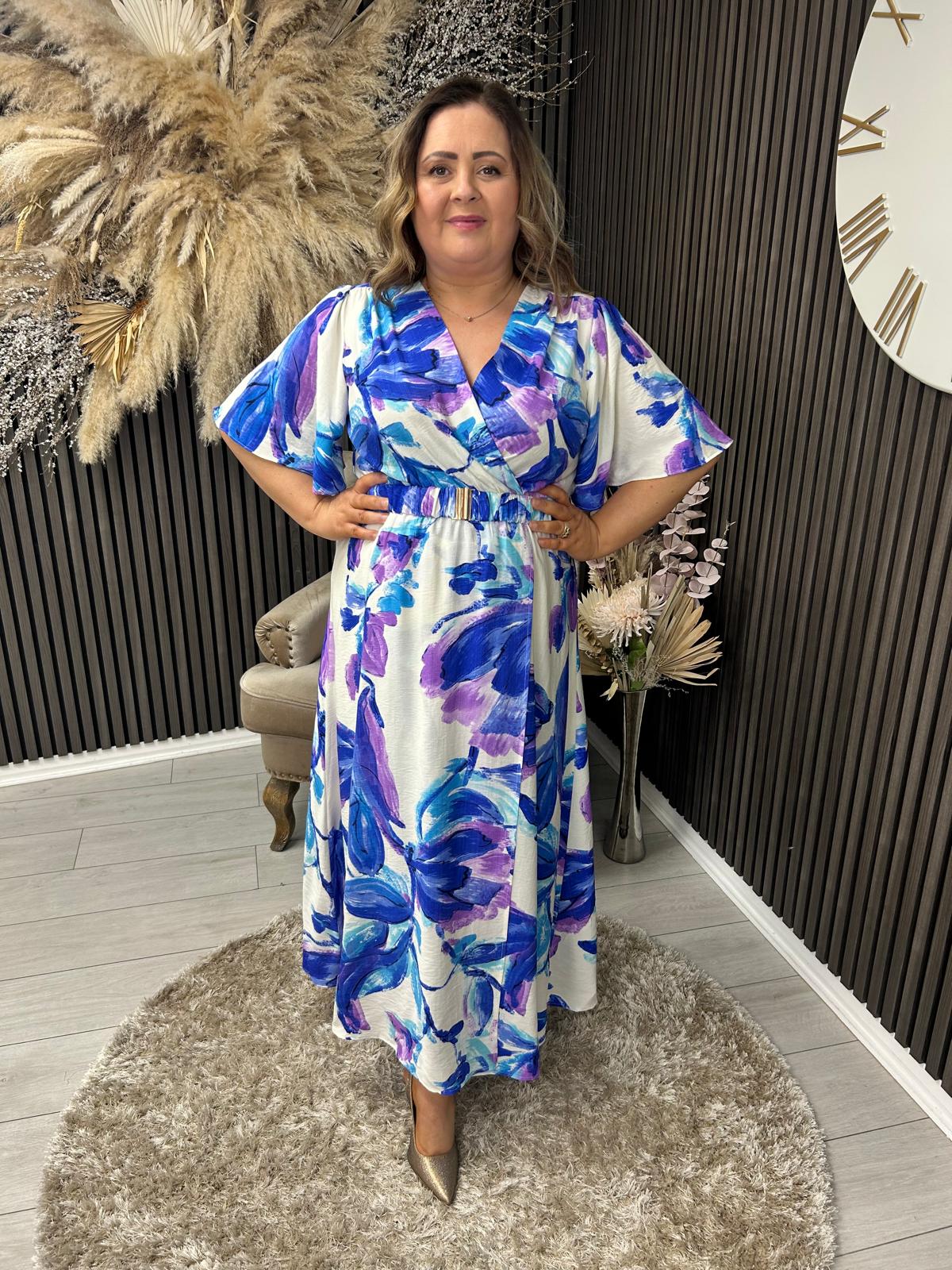 EVA DRESS - BLUE/PURPLE