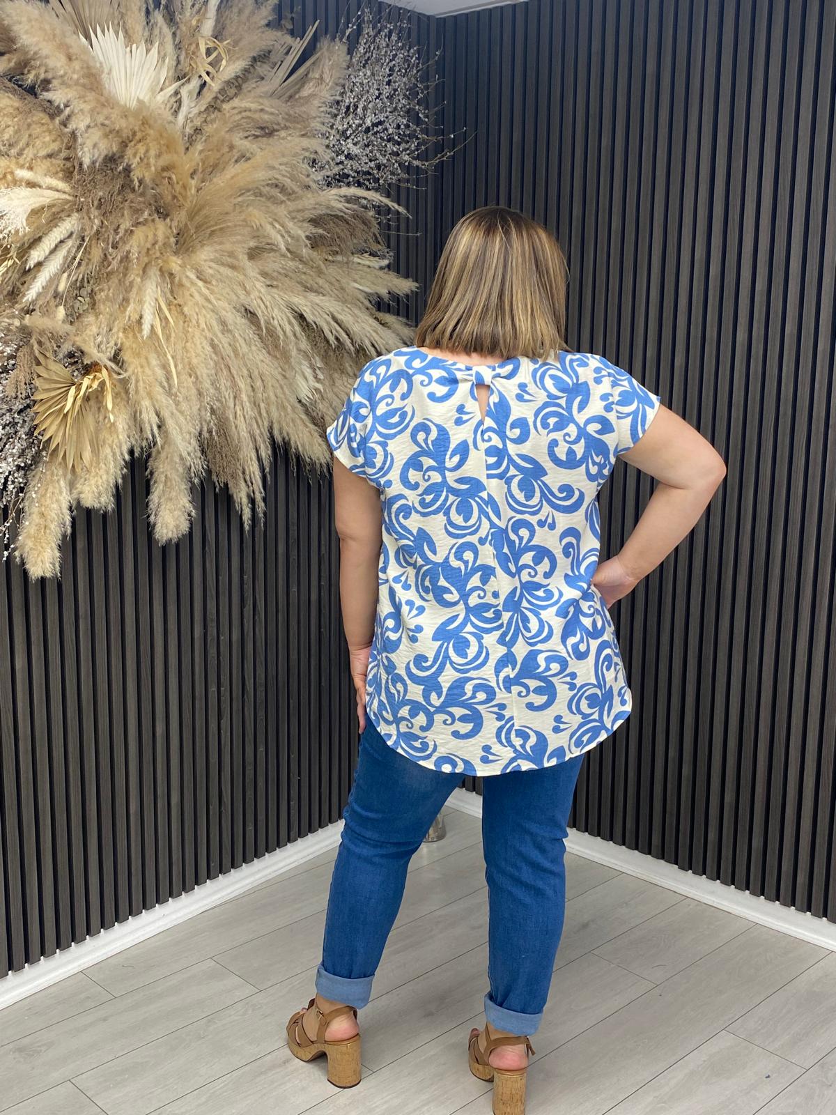 RAMONA TOP - BLUE