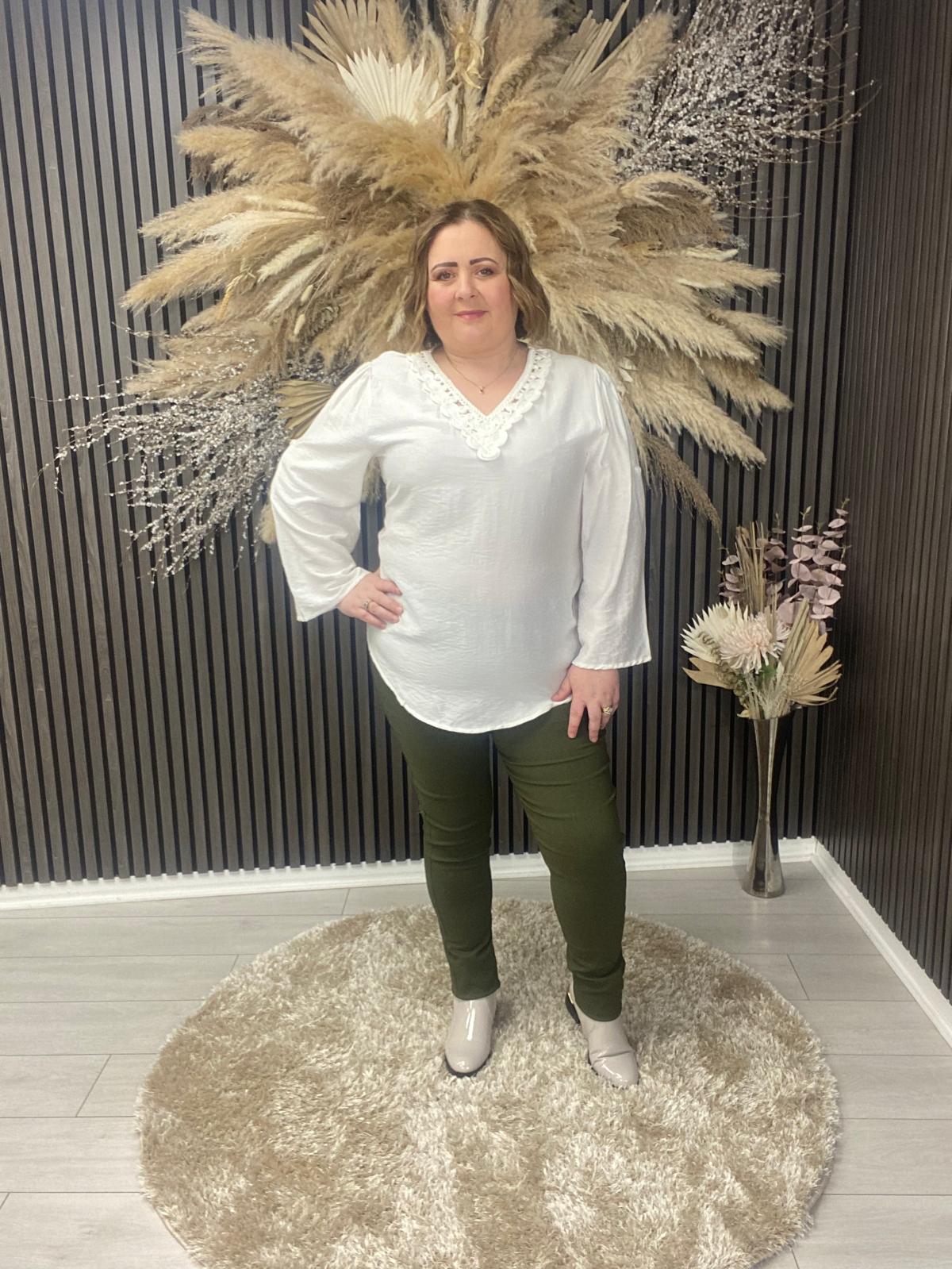 HALLIE TOP - WHITE