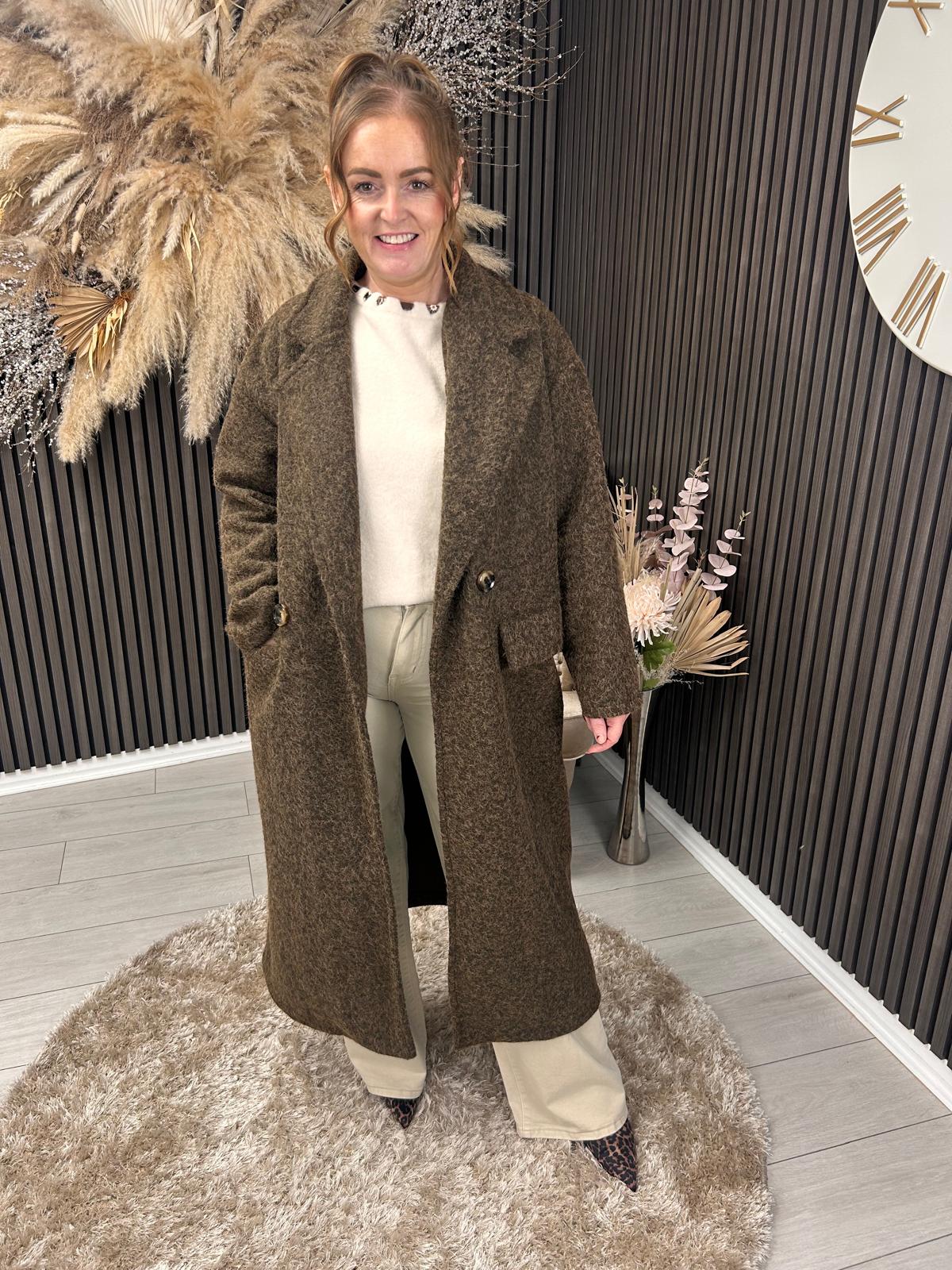 LARA MARIE COAT - BROWN