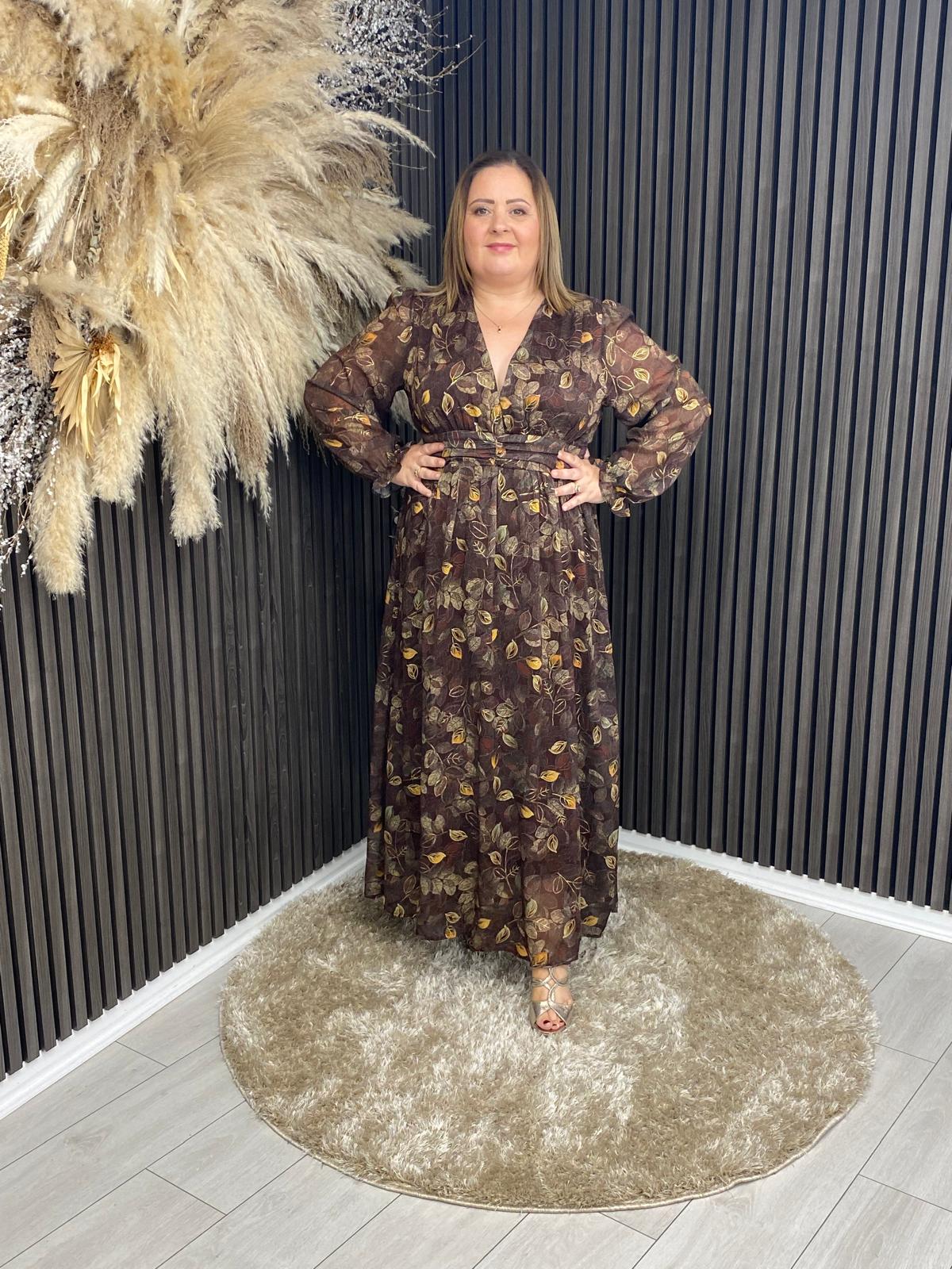 VALERIE DRESS - BROWN