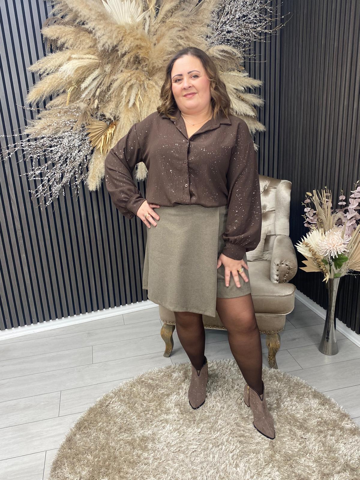 ISABELLA SHIRT - BROWN