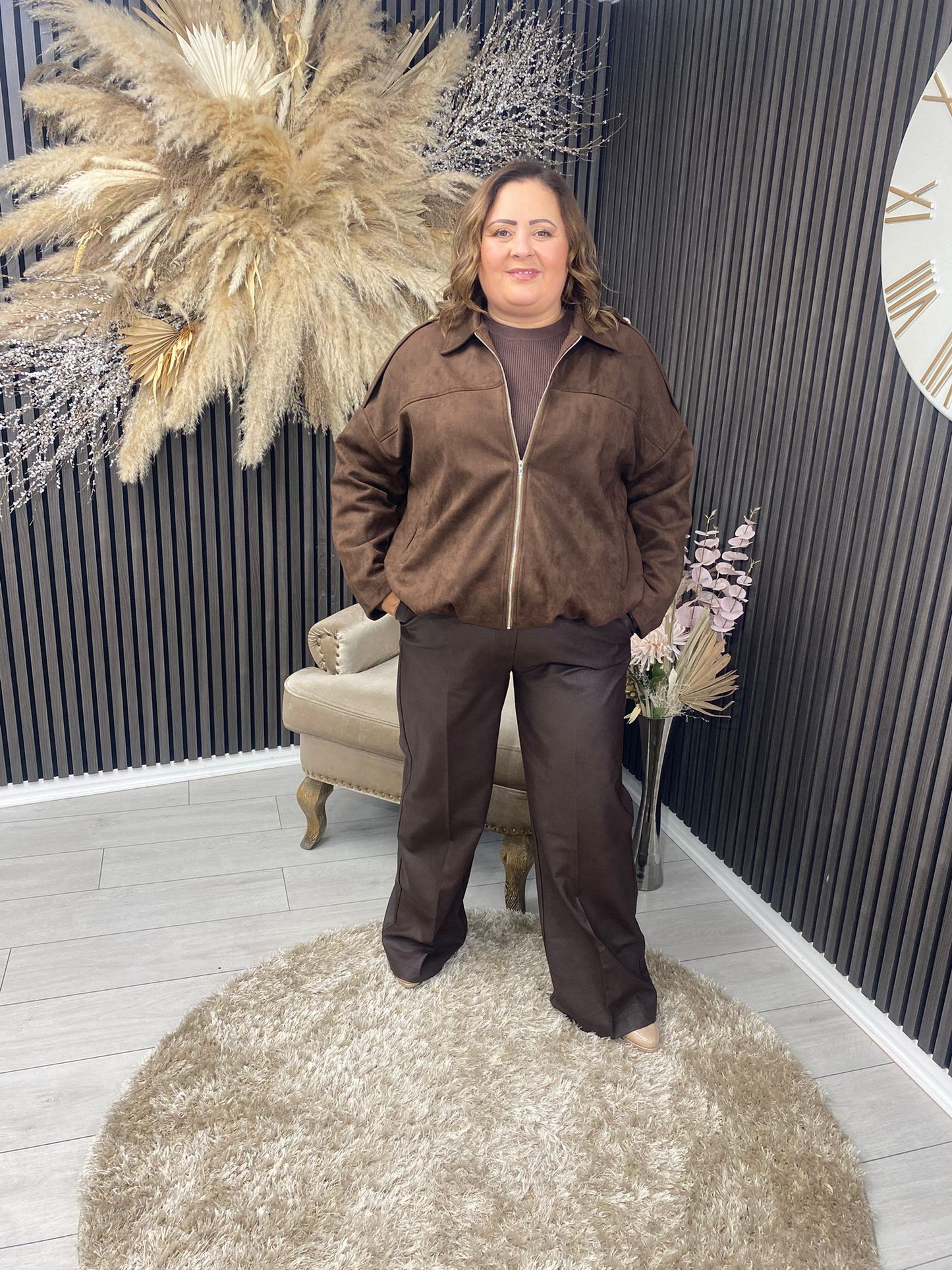 TRICIA JACKET - BROWN