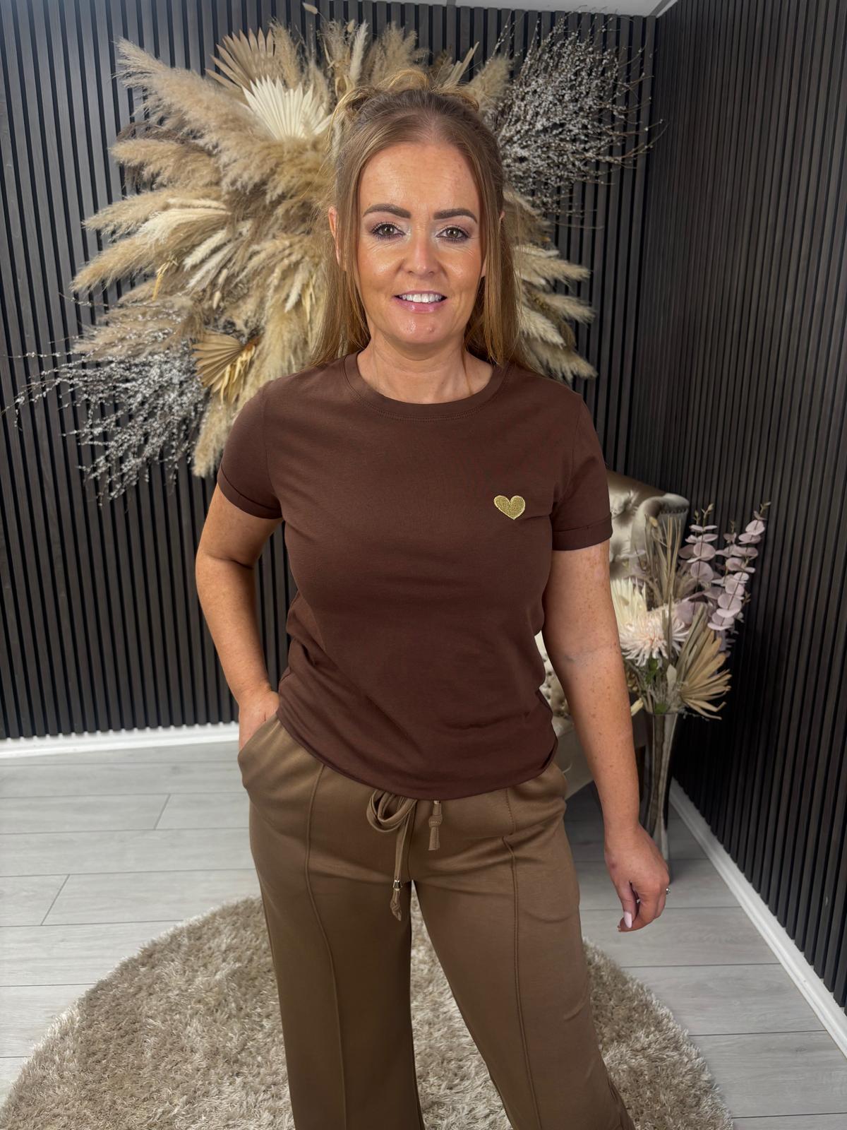 JADE T-SHIRT - BROWN