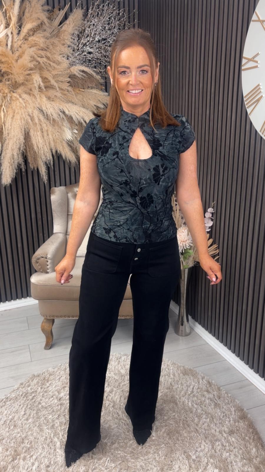 AOIFE TOP - BLACK
