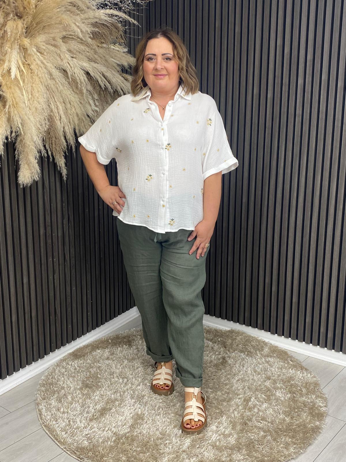JACINTA TROUSER - KHAKI