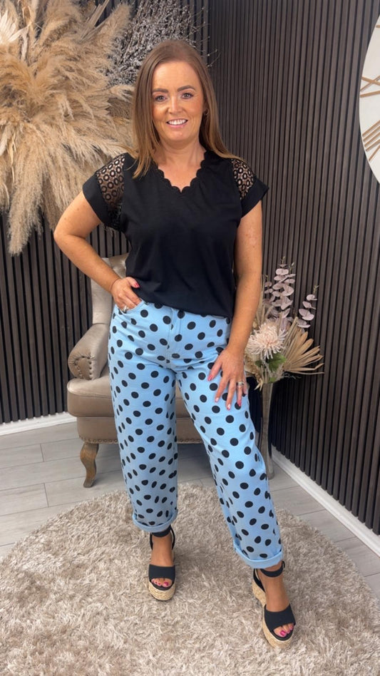 JILL SPOT JEANS - BLUE
