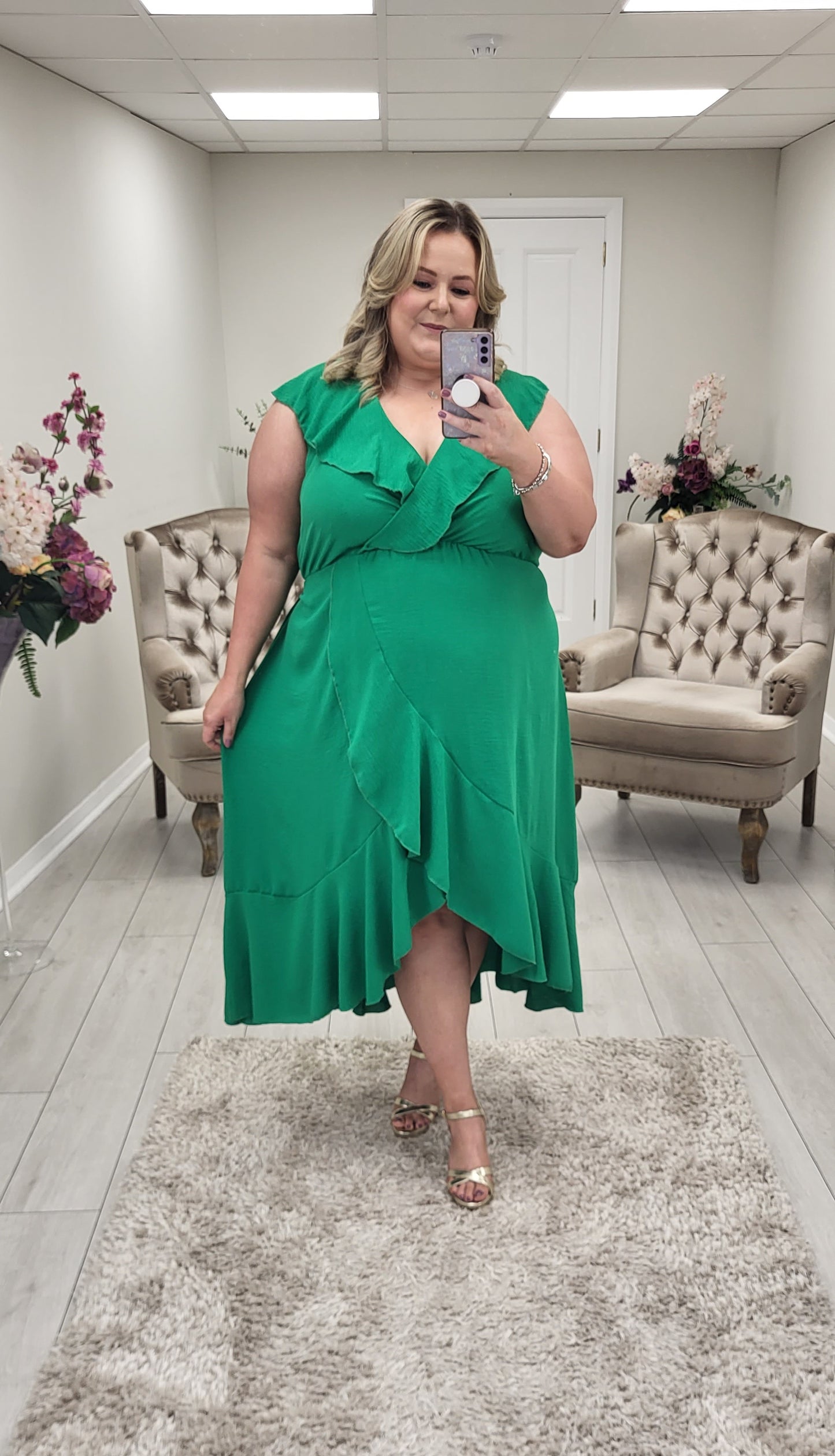 KIMBERLY DRESS - GREEN