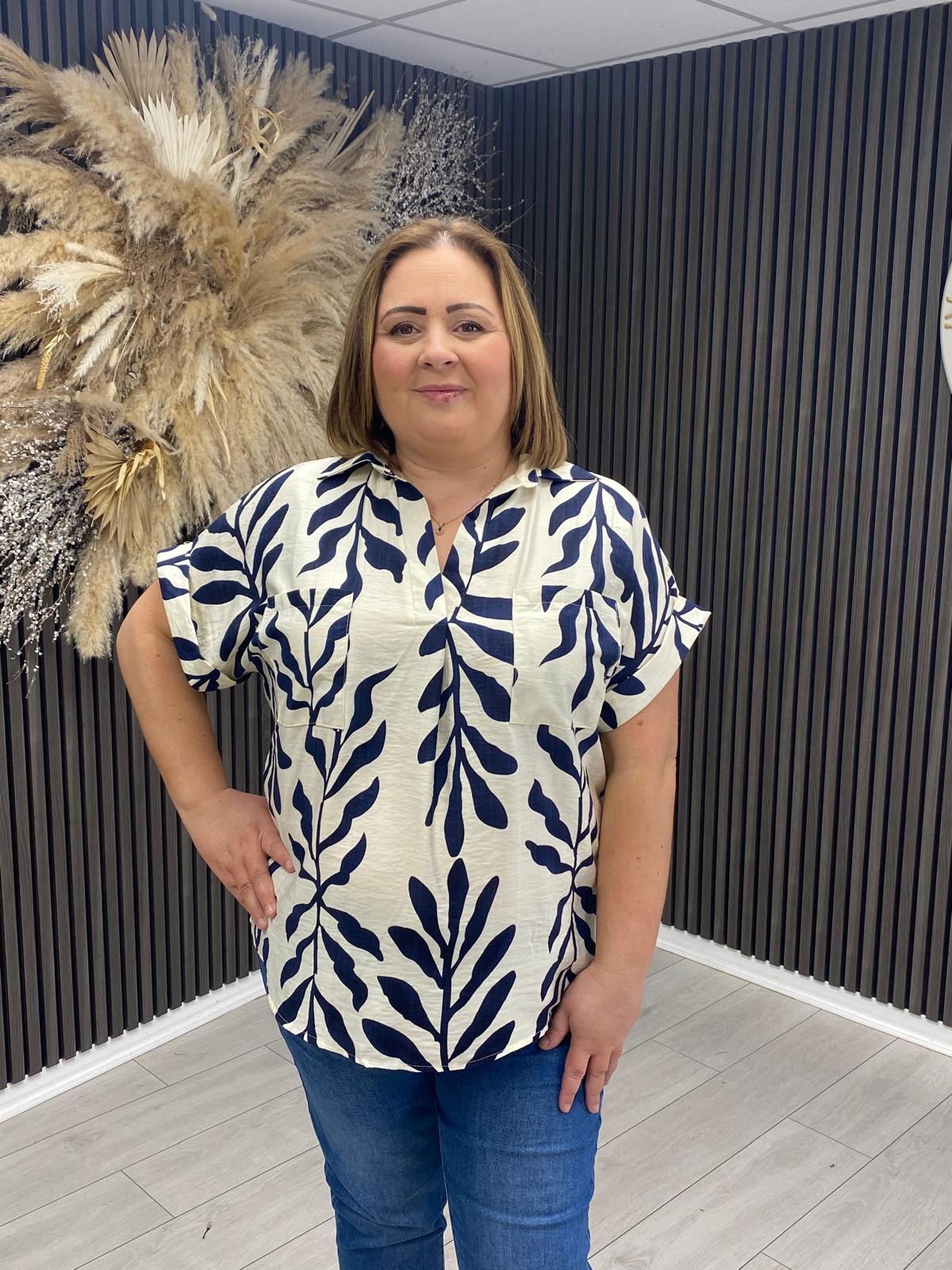 JEMMA TOP - NAVY