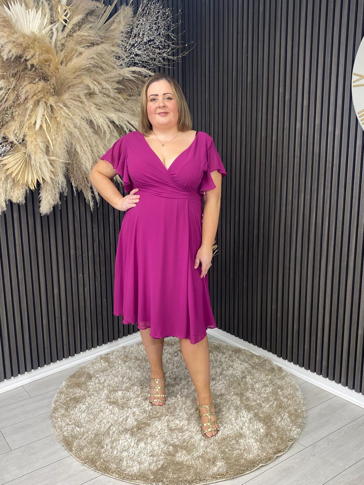 DANI DRESS - MAGENTA