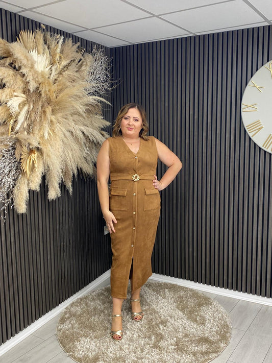 PATRICE DRESS - CAMEL