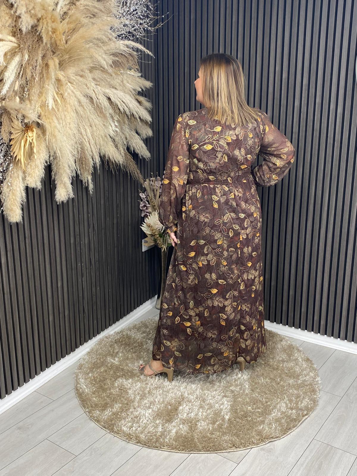 VALERIE DRESS - BROWN