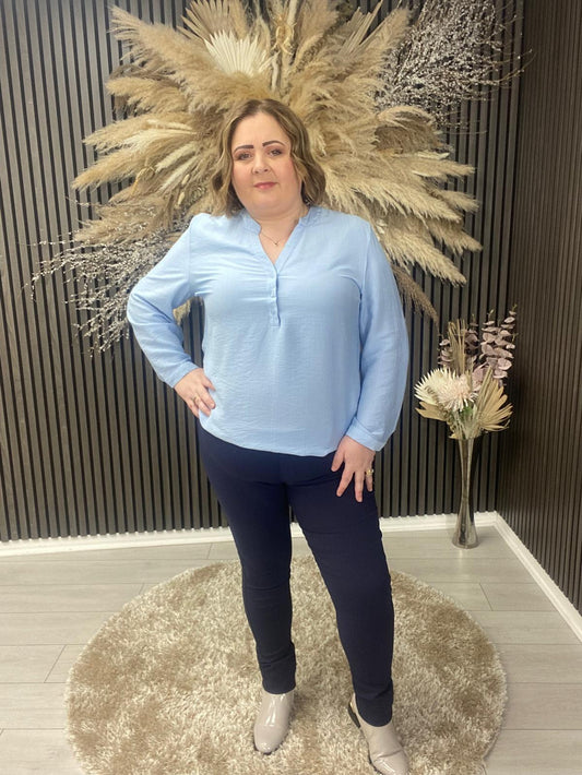 ELIZA TOP - BLUE