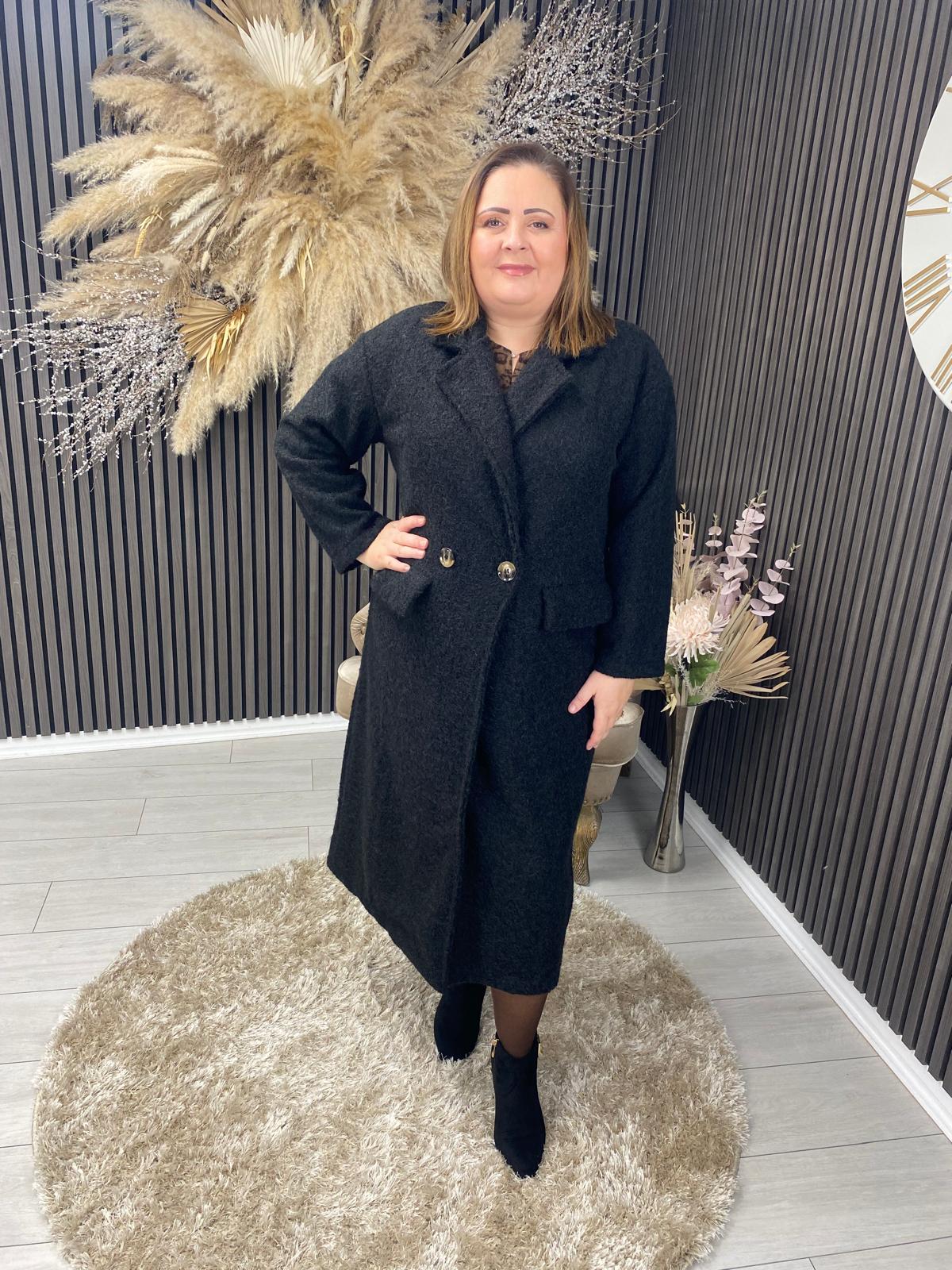 LARA MARIE COAT - BLACK