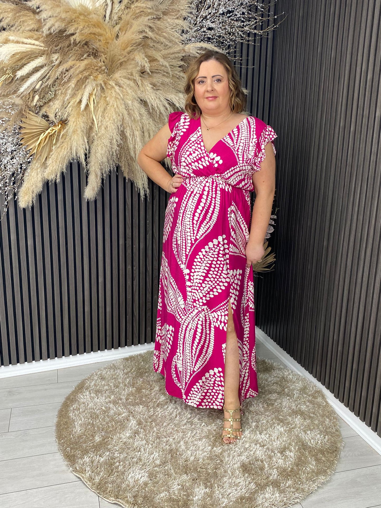 KAREN DRESS - FUCHSIA