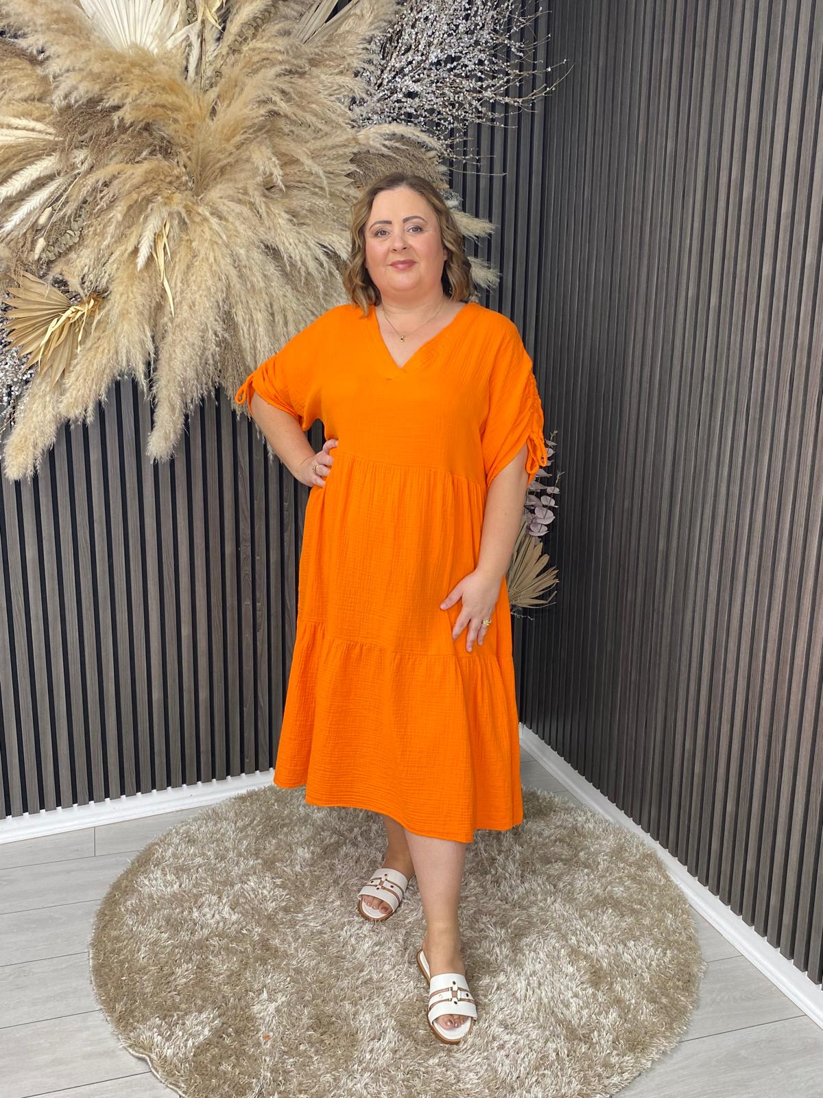 REMI DRESS - ORANGE