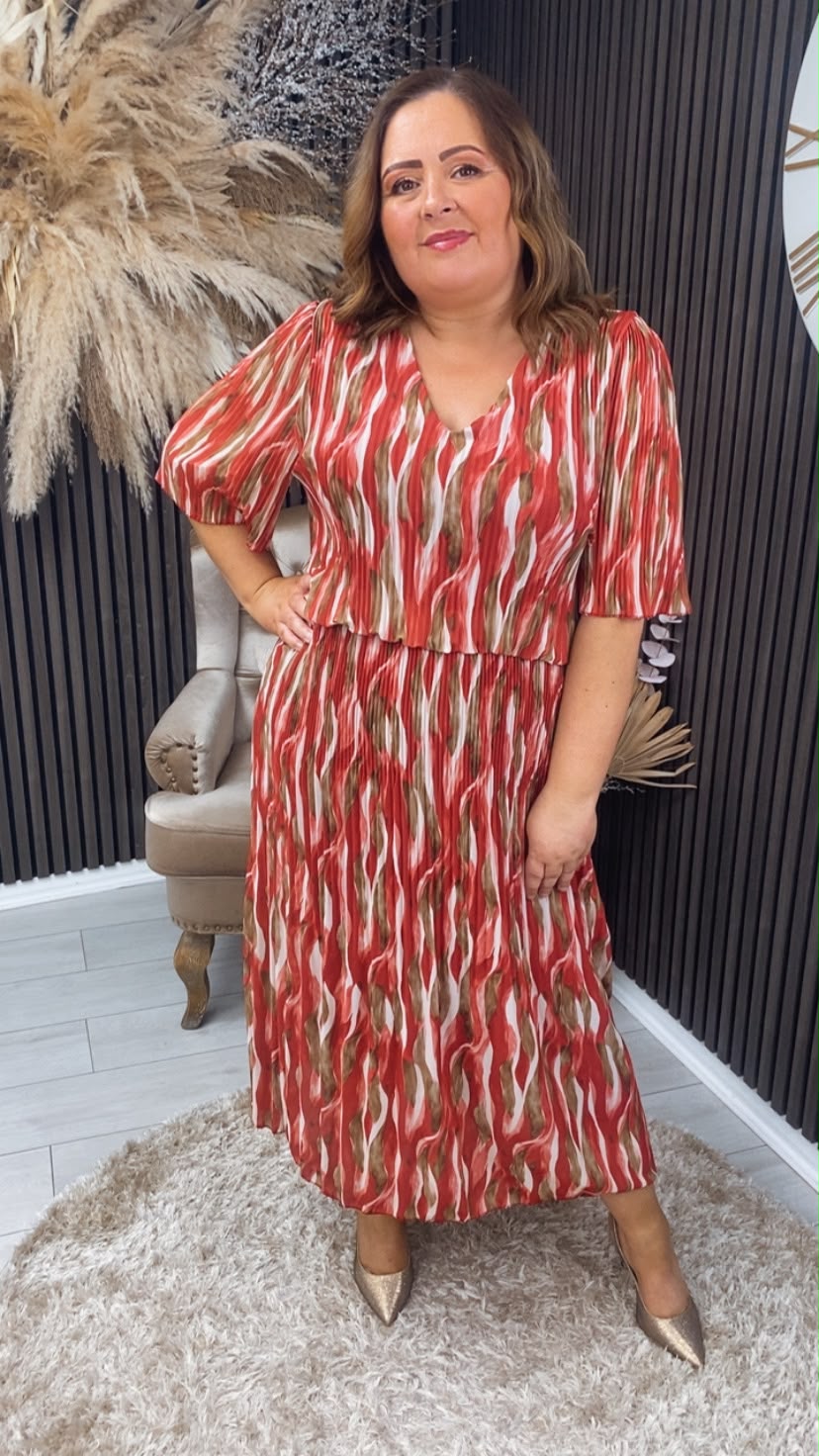 ISABELLA DRESS - RED