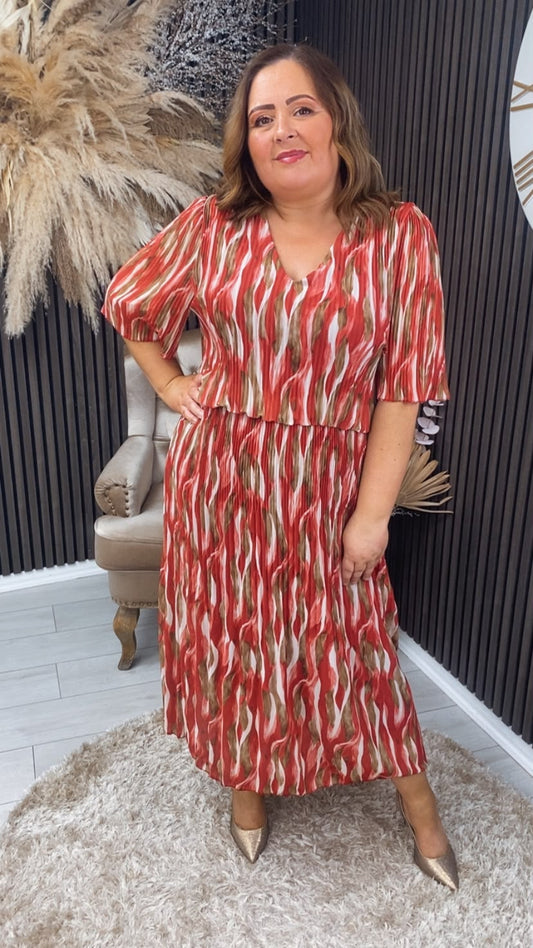 ISABELLA DRESS - RED