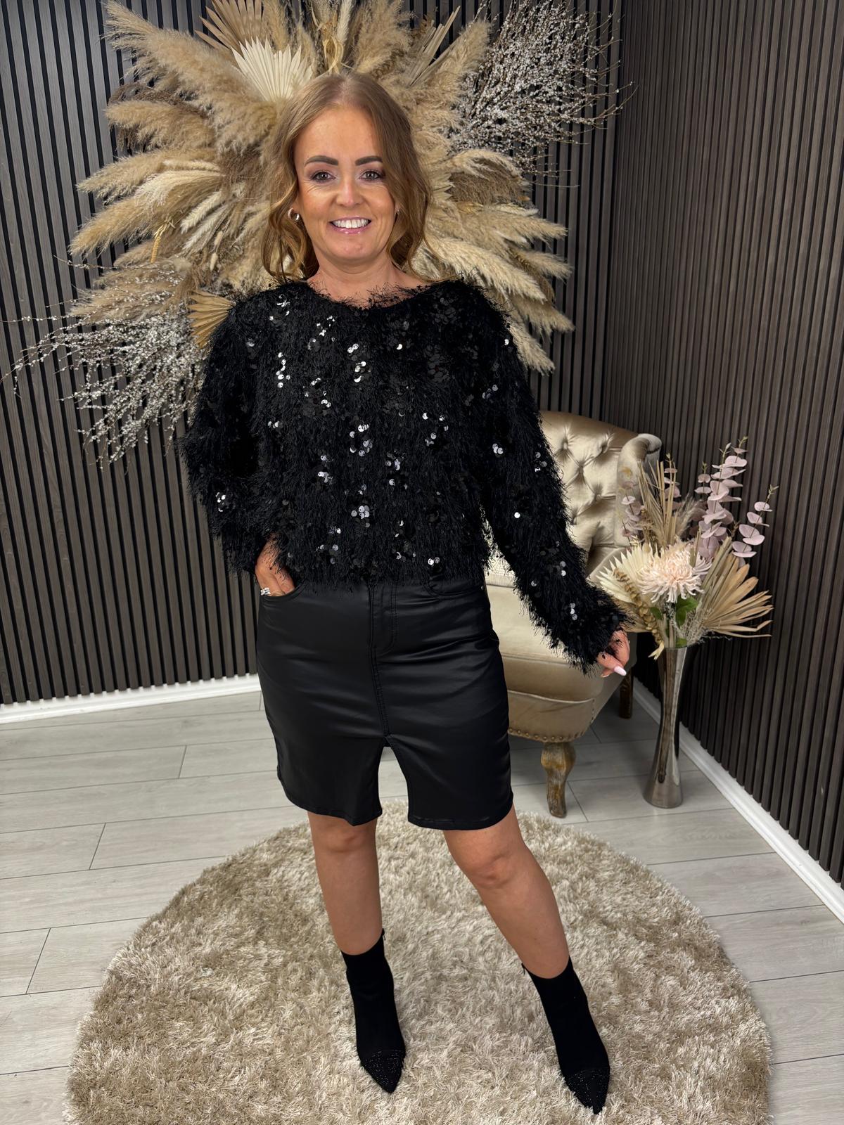 PENELOPE TOP - BLACK