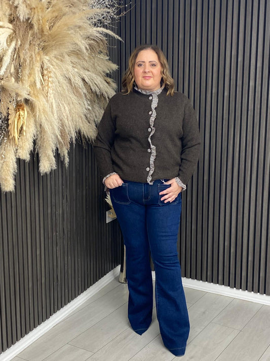 NIAMH CARDIGAN - BROWN