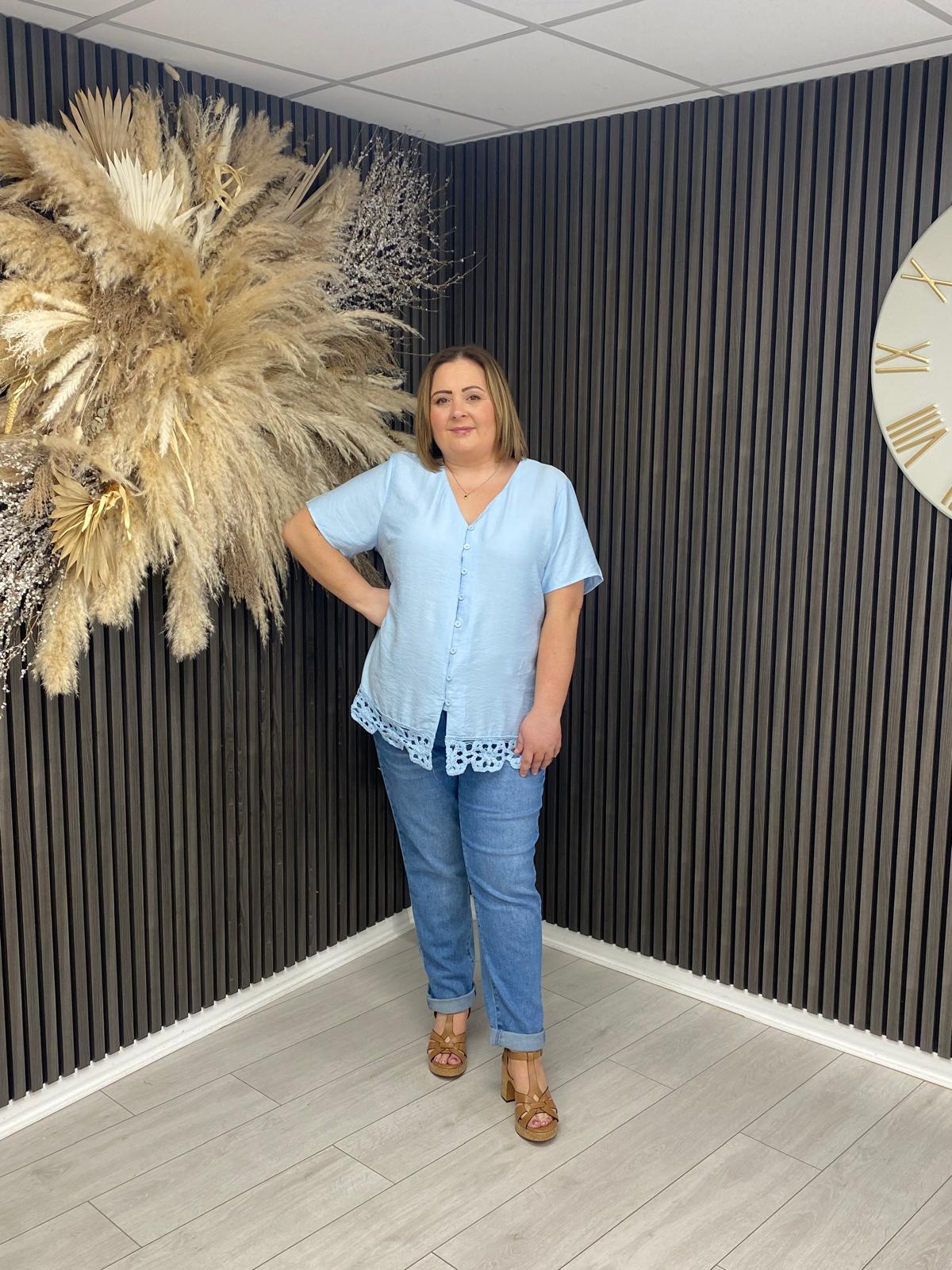 CORALINE TOP - BLUE