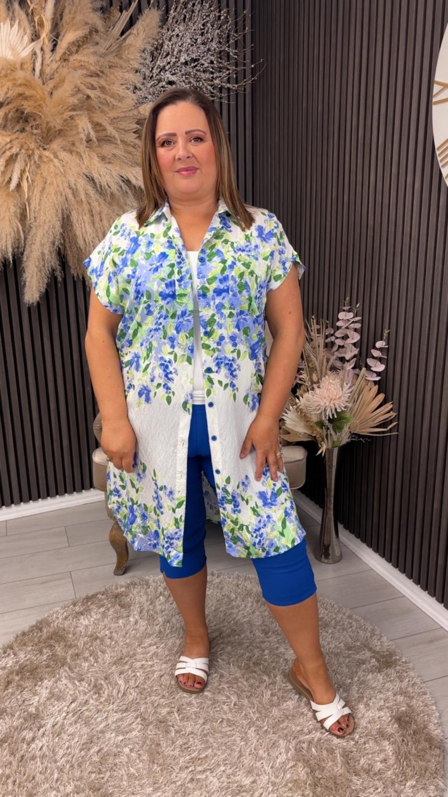 SANDY SHIRT DRESS - BLUE