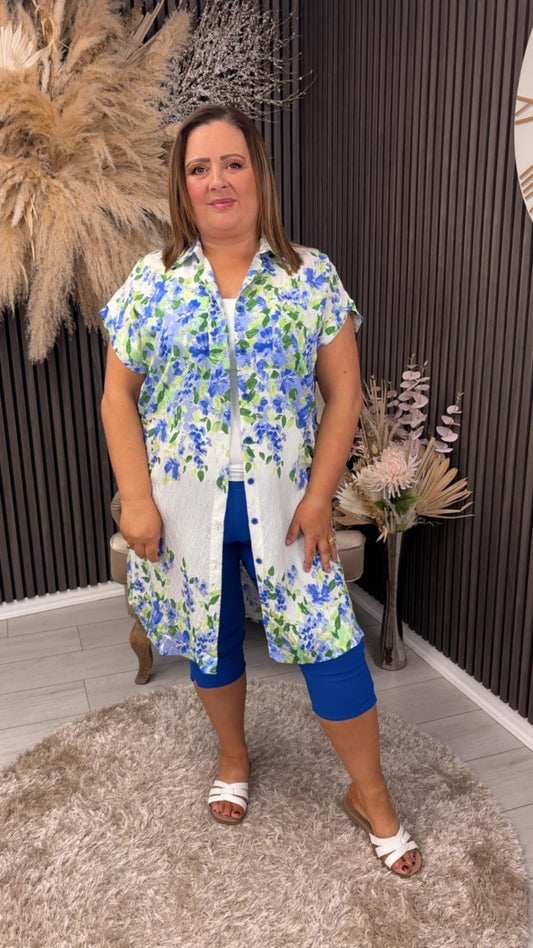 SANDY SHIRT DRESS - BLUE