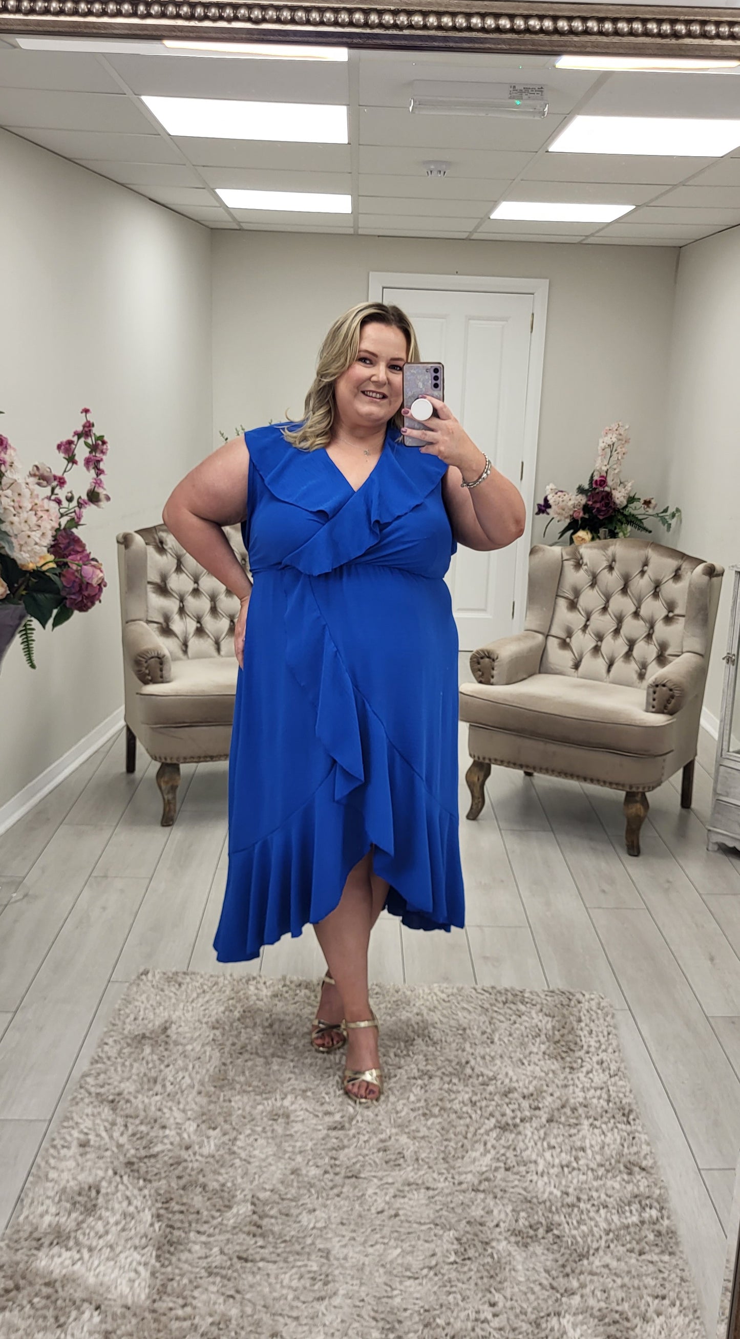 KIMBERLY DRESS - ROYAL BLUE