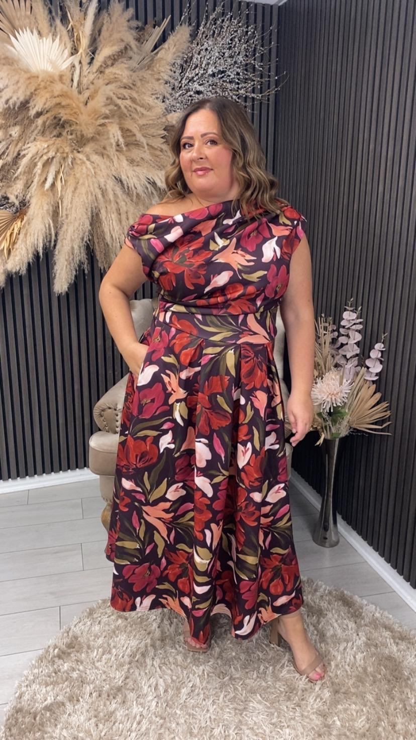 BETTY DRESS - CRANBERRY