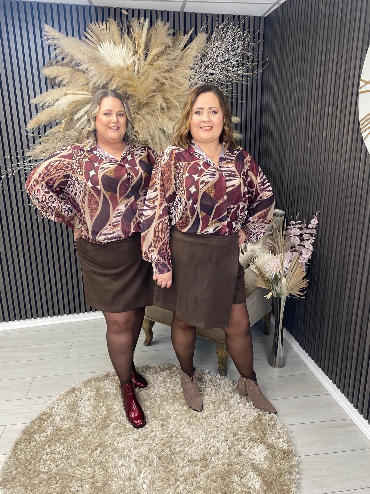 THERESE SHIRT - BURGUNDY