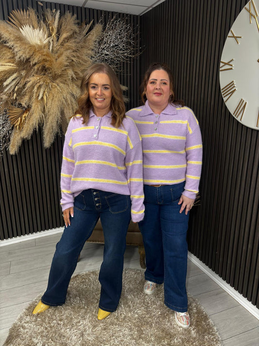 NORA JUMPER - LILAC/YELLOW