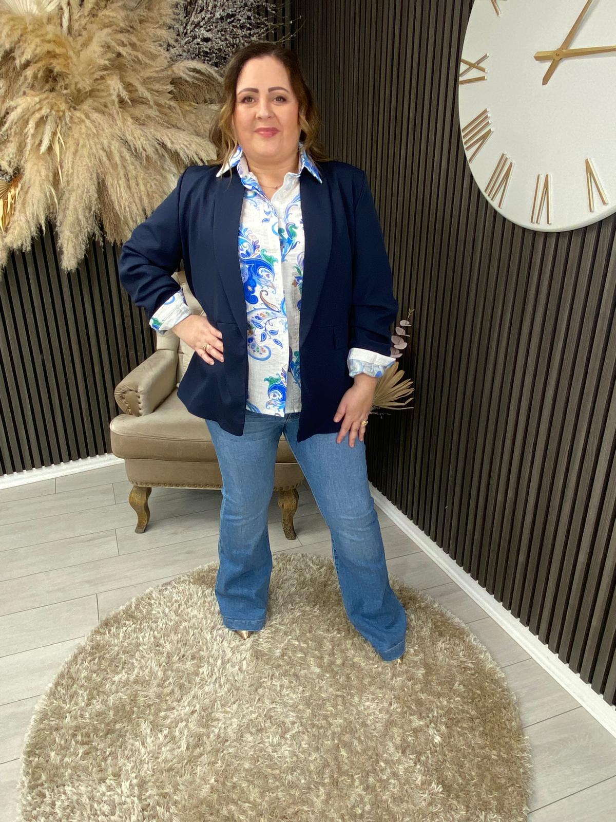 TANYA BLAZER - NAVY