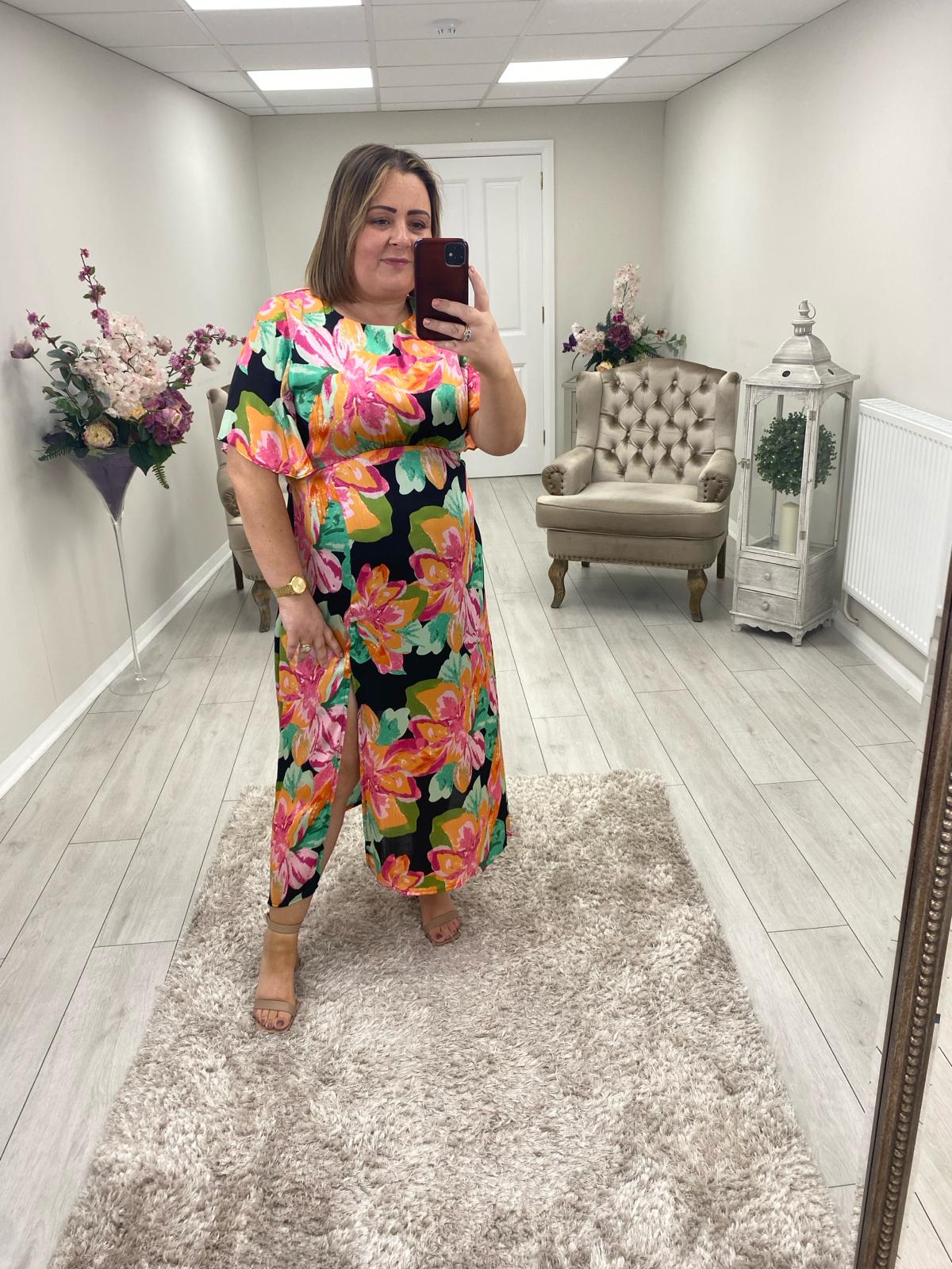 BRITNEY DRESS - BLACK PRINT