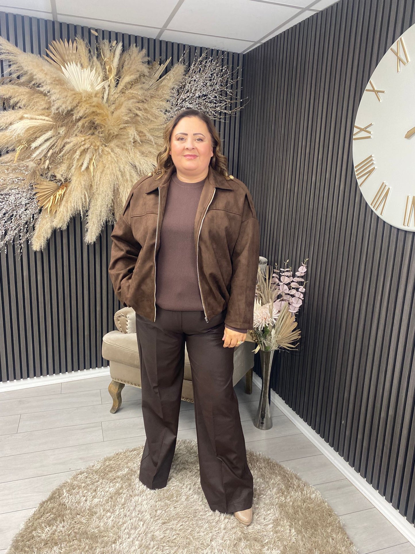 TRICIA JACKET - BROWN