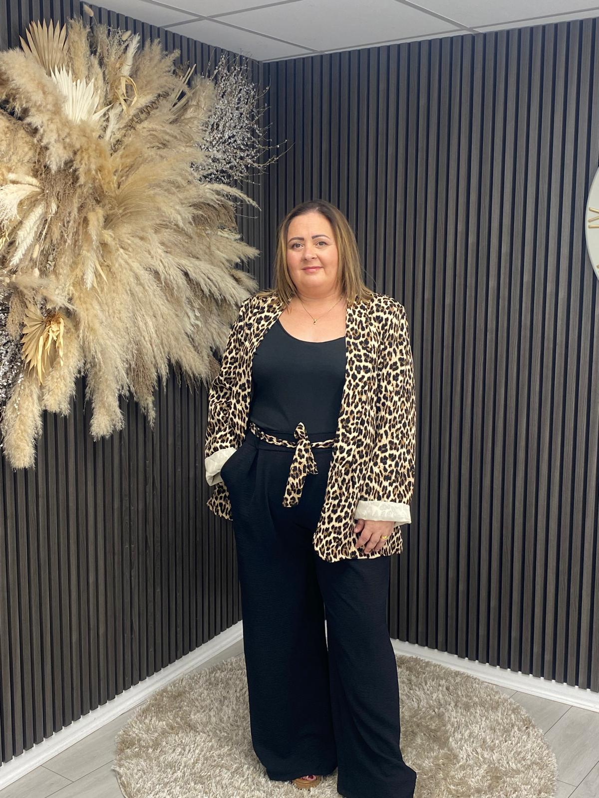 JASMINE BLAZER - LEOPARD
